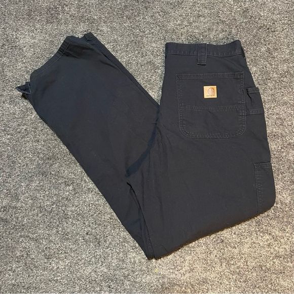 Carhartt Other - Navy Carhartt Carpenter Workwear Pants 35x30
